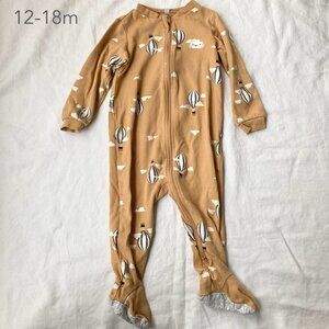 🪴5/$30 Pekkle 12-18 Months Baby Toddler Balloons Zip Sleeper Pajamas Footed
